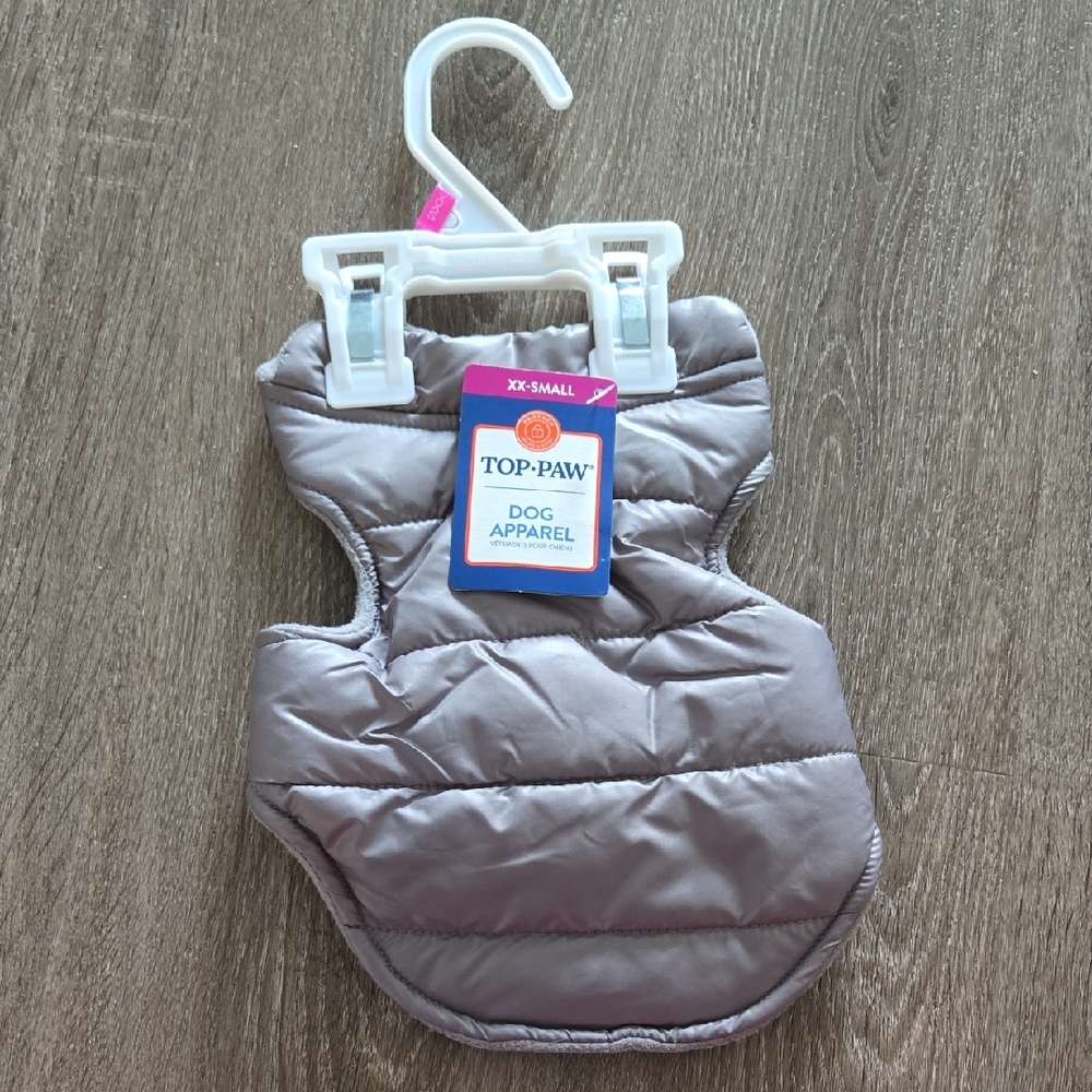 Top Paw Silver Dog Vest